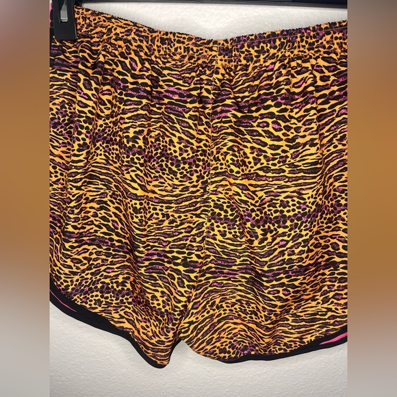 Nike Women’s Brown and Pink Athletic Shorts with Animal Print - Picture 4 of 5